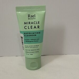 Sealed‎ Rael Beauty Miracle Clear Exfoliating Cleanser 1 fl oz 30 mL Travel Size